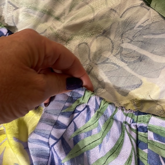 NWT TOMMY BAHAMAS women’s TROPICAL FLORAL SILK Halter Dress zip open back 16 - Picture 12 of 16